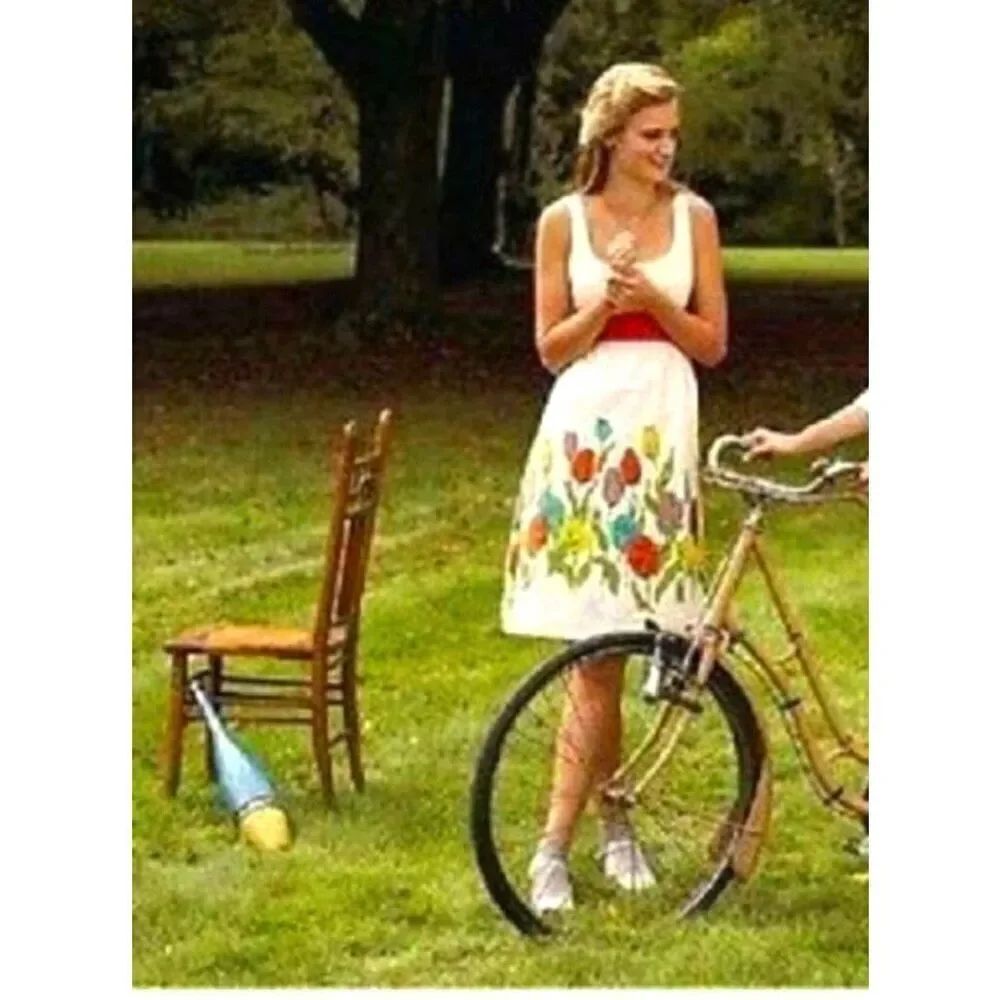 Antropologie Maeve Empire Waist Pleated Tulip Spring Dress SZ 0